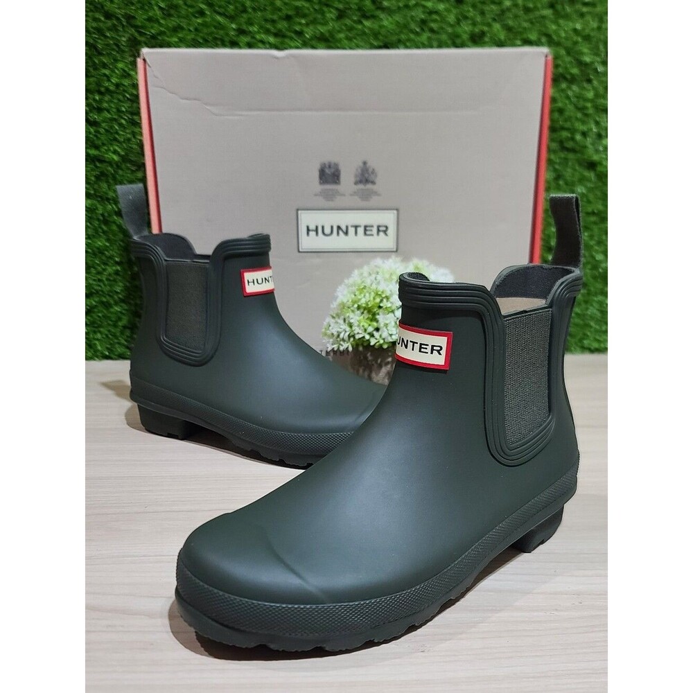 Hunter Women's Original Chelsea Rain Boots / Dark Olive US 6 NEW
